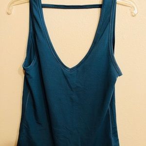 Victoria Secret Sport v-neck mesh workout top